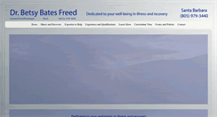 Desktop Screenshot of drbetsybatesfreed.com